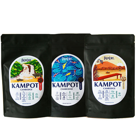 Les 3 poivres de Kampot
